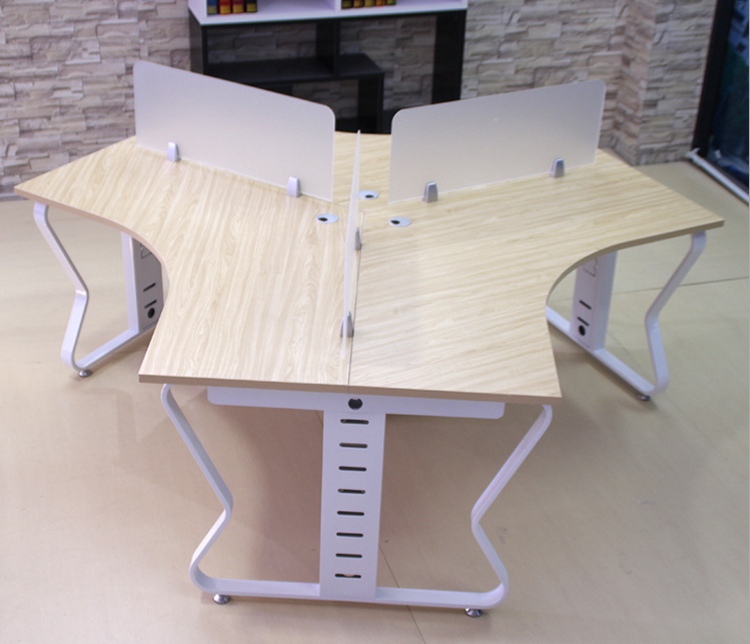 三人位办公桌6人工作位 简约职员3人位卡位 六人员工电脑桌椅组合 3人