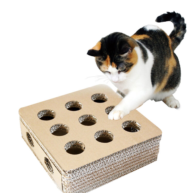 9孔玄机盒宠物猫玩具猫咪玩具猫抓板瓦楞纸逗猫盒