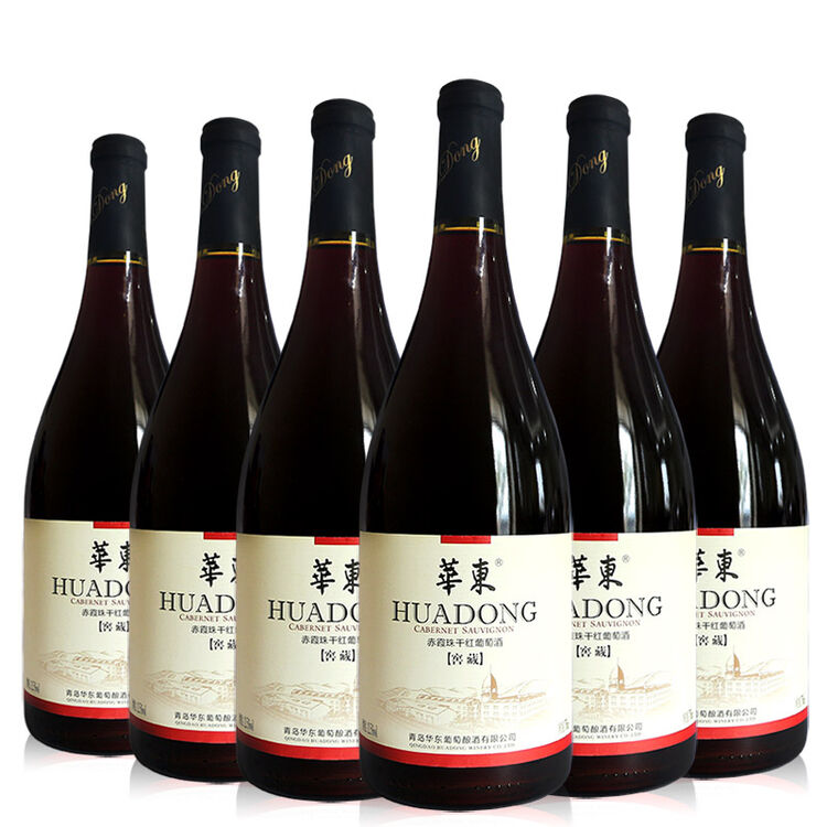 华东赤霞珠干红葡萄酒 整箱酒类干红葡萄酒6支装红酒 窖藏