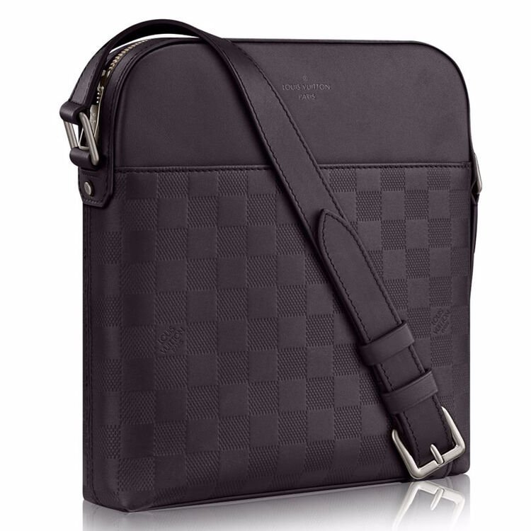路易威登lv男包district pochette棋盘格单肩包 n23355代购