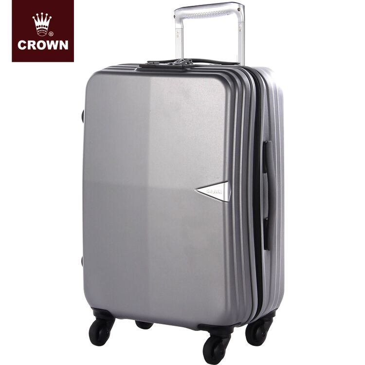 crown/皇冠万向轮行李箱 拉杆箱 轻便登机箱5130-28-太空银