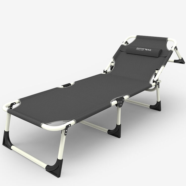 瑞仕达 restar 折叠床办公室单人简易午休床 折叠躺椅 带支撑杆三折床