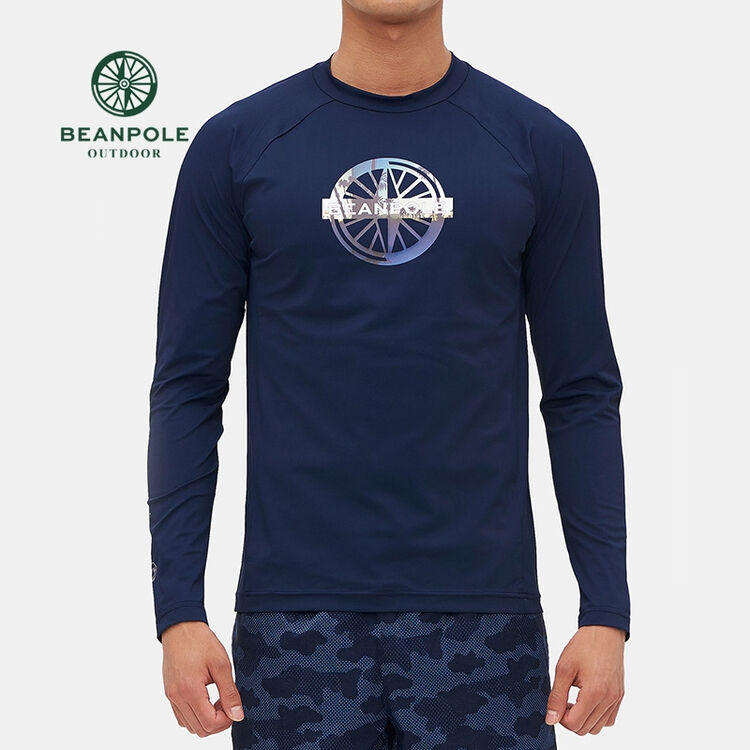 beanpole滨波 韩国三星男士户外运动针织运动服长袖衬衫男 bo7541f01