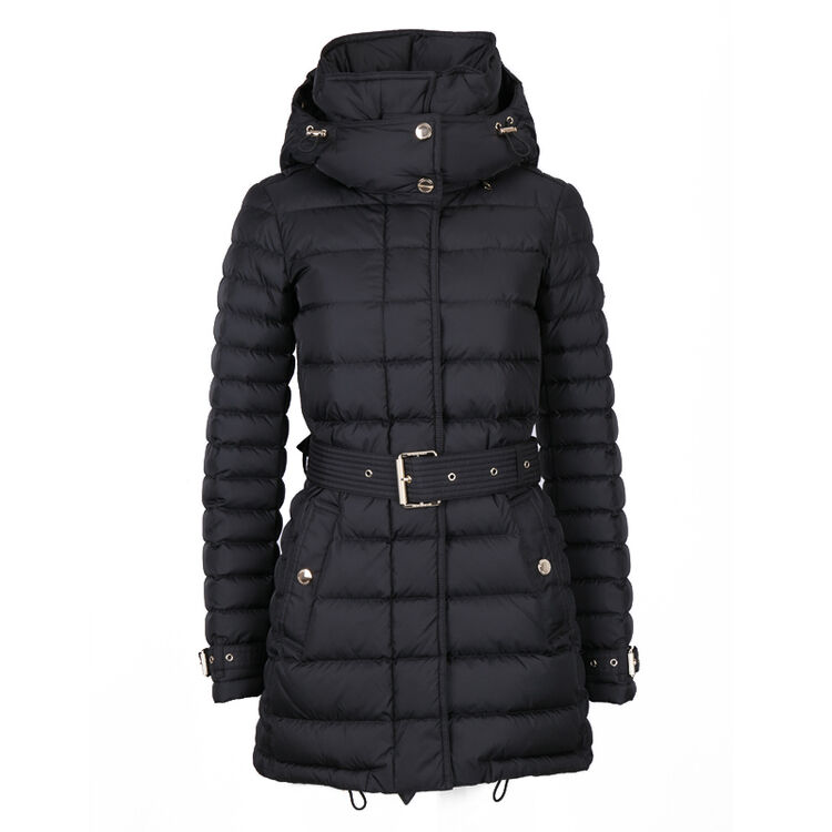burberry 巴宝莉 女士黑色棉纶中长款羽绒服 40470611 xs