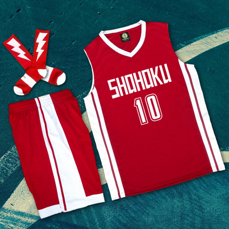 幂范西夏季湘北篮球衣队服灌篮高手球衣训练樱木花道比赛篮球服中学生