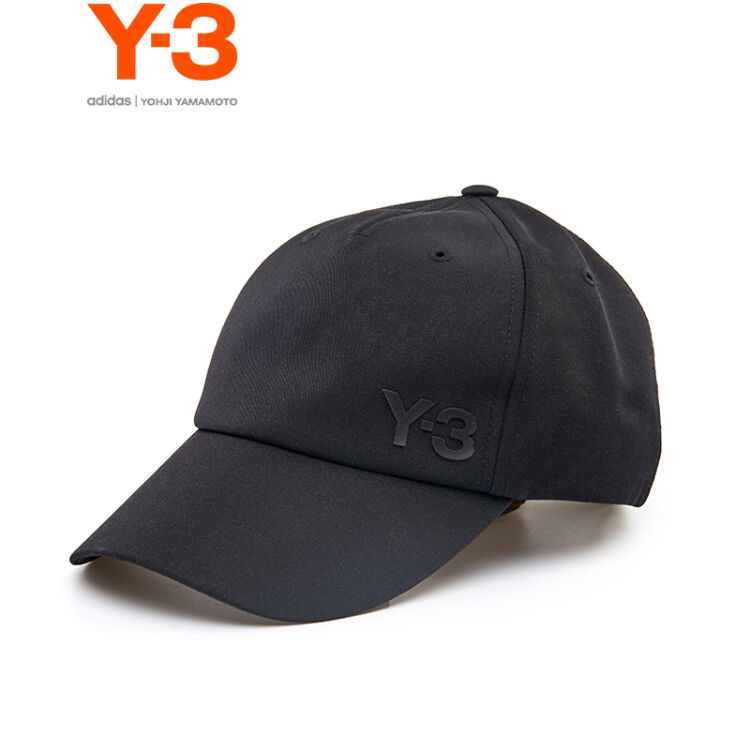 Y-3 山本耀司黑色带logo棒球帽鸭舌帽男女同款休闲运动帽子27-CY4551 
