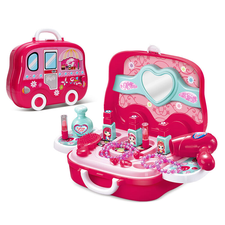 儿童玩具女童化妆盒3-6周岁女孩公主7岁宝宝梳妆台仿真过家家套装