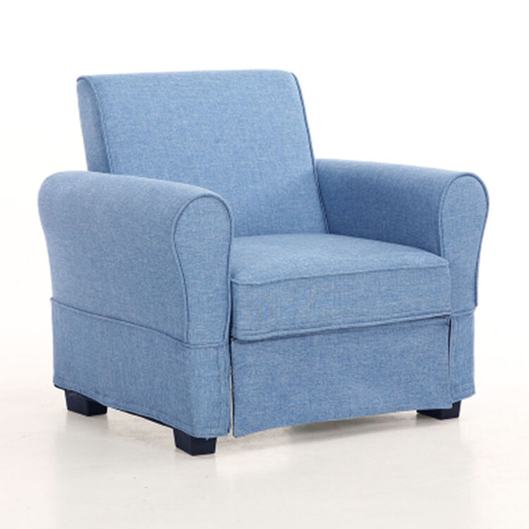 布艺沙发可拆洗单人双人三人皮沙发客厅酒店网吧咖啡电脑沙户型 蓝色