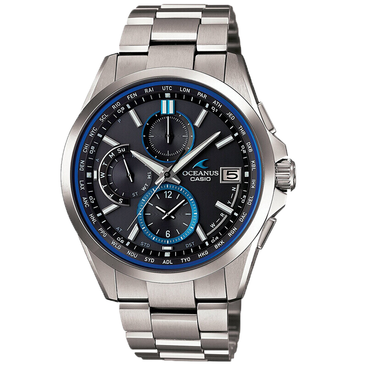 卡西欧casio 海系列 ocw-s3000-1ajf六局电波光动能钢带商务男士手表