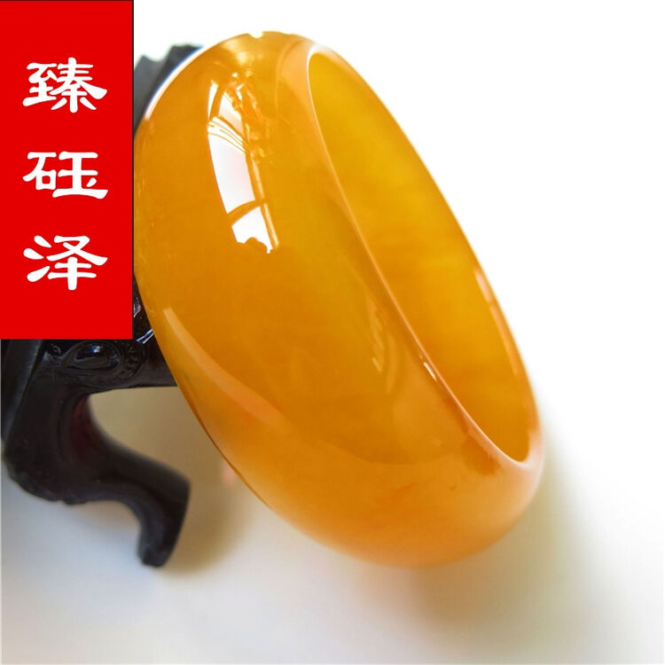 臻砡泽 戈壁玉黄玉手镯 内径59