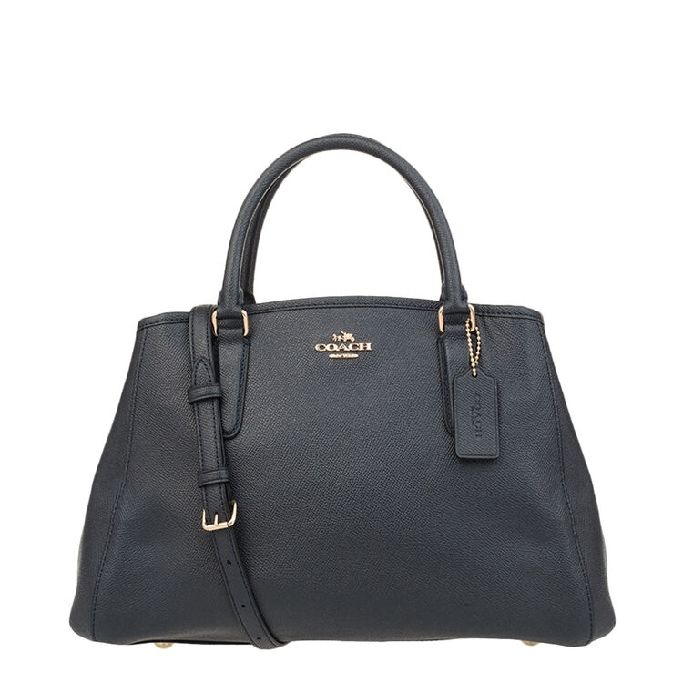coach蔻驰女包 女士大号皮质单肩手提戴妃包 57527 蓝色f57527immid