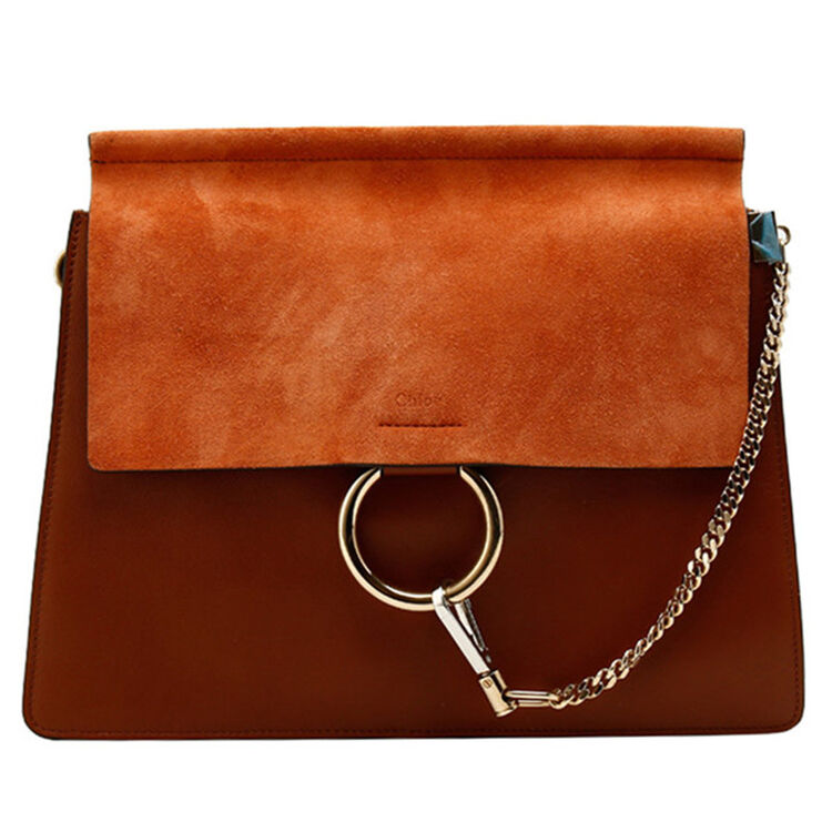 【二手95新】 chloe 蔻依 女包 翻毛牛皮 faye 单肩包 二手二手箱包