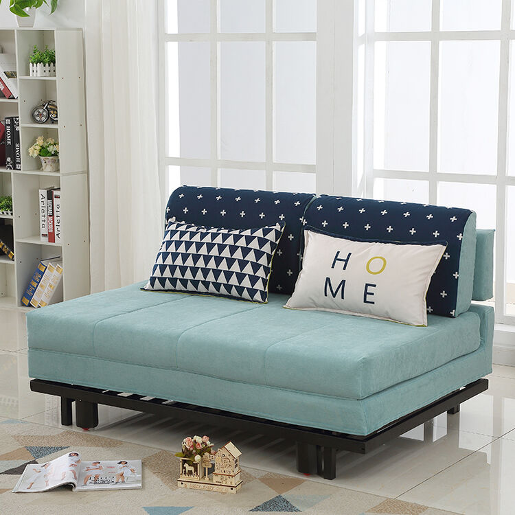 浪喜 沙发床 乳胶多功能沙发床折叠沙发床沙发床两用 灰绿色 1米宽