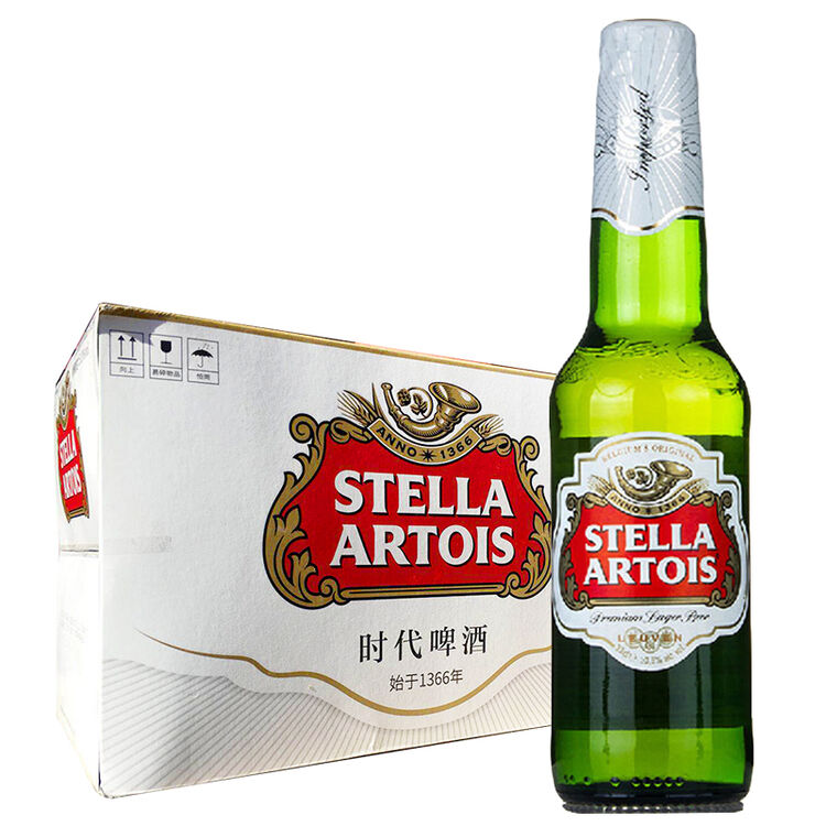 比利时进口啤酒 时代(Stella Artois beer) 330ml*24瓶 瓶装整箱 原装进口【图片 价格 品牌 评论】-京东