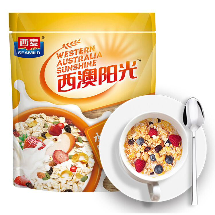 西麦 西澳阳光 谷物早餐 即食 混合什锦水果燕麦片450g 非油炸非膨化