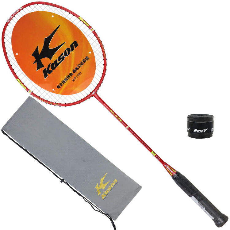 凯胜kason 全能型全碳素纤维羽毛球拍 单拍 balance b110艳红(已穿线)