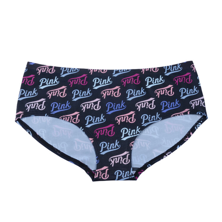 victorias secret 女士pink系列彩色字母印花图案舒适内裤 361378 3p