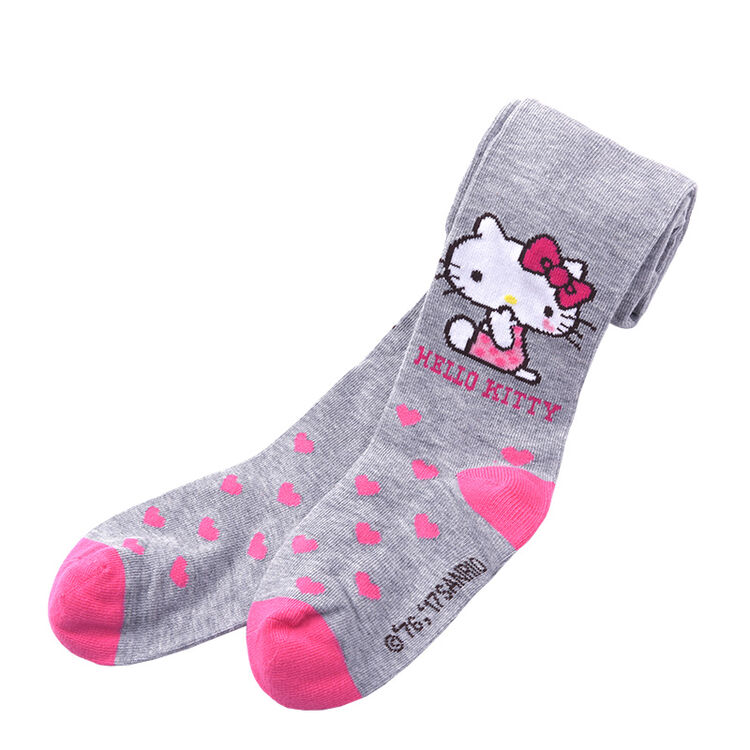 凯蒂猫(hello kitty)儿童连裤袜女童打底裤袜透气棉质袜子宝宝舞蹈袜