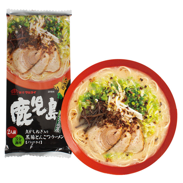 5折】marutai日本进口鹿儿岛九州拉面玛尔泰日式豚骨拉面非油炸双人份