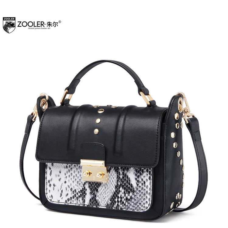 朱尔包包女2018新款潮蛇纹单肩女包韩版百搭斜挎包复古时尚小方包 r1