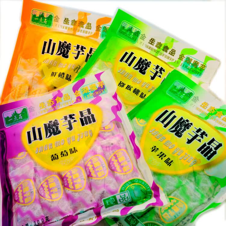 玉叶金花 一点石山魔芋晶六种口味1800克果冻果味福建泰宁特产美味