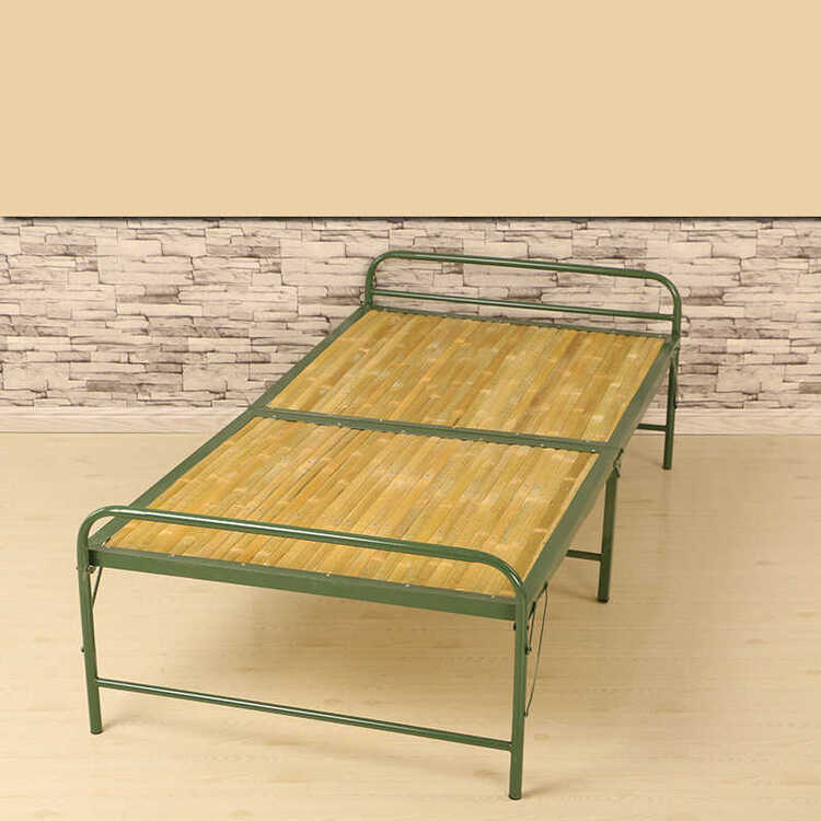 竹床折叠床单人床1米1.