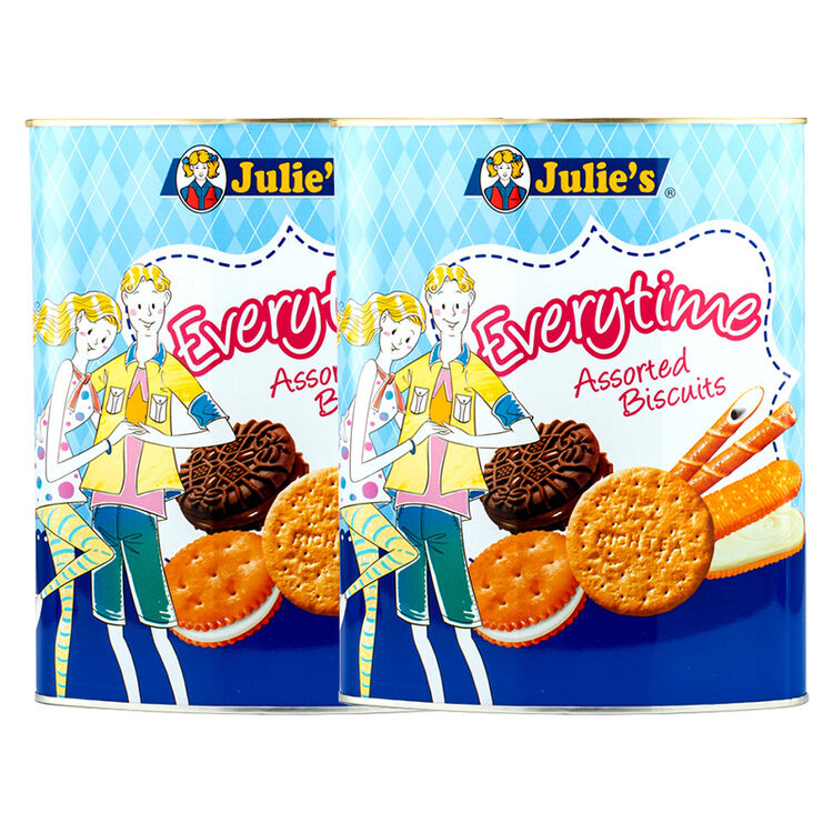 马来西亚直邮 茱蒂丝/julies 好时光什锦饼 530g*2桶