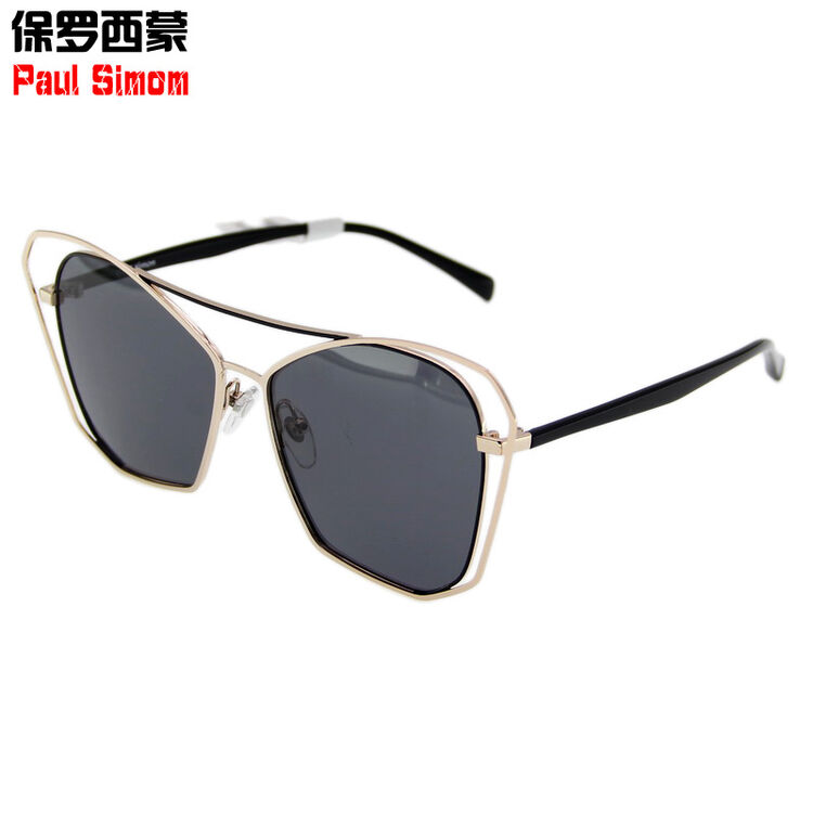 保罗西蒙墨镜女2018明星款偏光太阳镜防紫外线彩膜眼镜大框9a118 c04