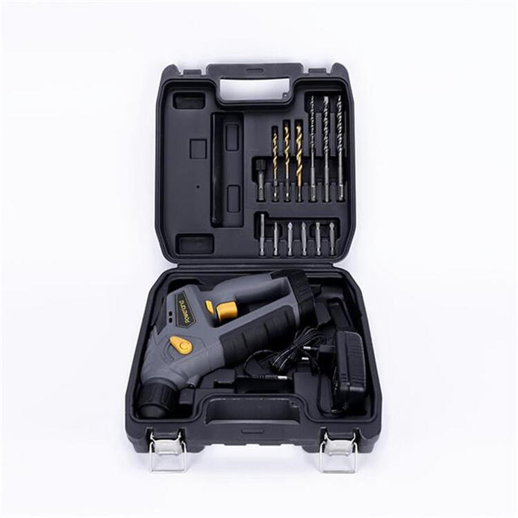 powerland 充电电钻家用多功能冲击钻钻头手枪钻手钻五金工具电动工具