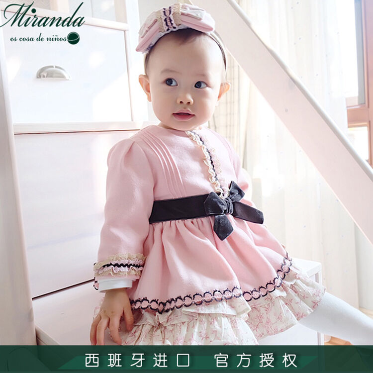 现货miranda宫廷风童装连衣裙17秋冬022-0135-v 12m