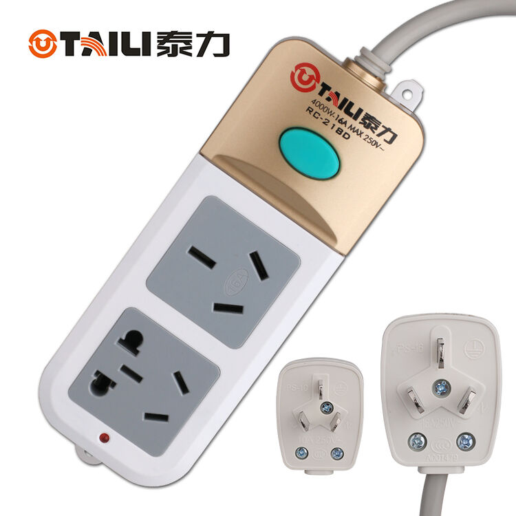 泰力(taili)空调插座16安排插 4000w大功率16a空调插排 拖线板1.8米