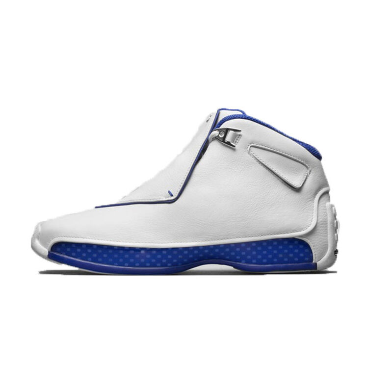 全球购 乔18男鞋 air jordan 18 "sport royal" 双气垫蓝白运动男士