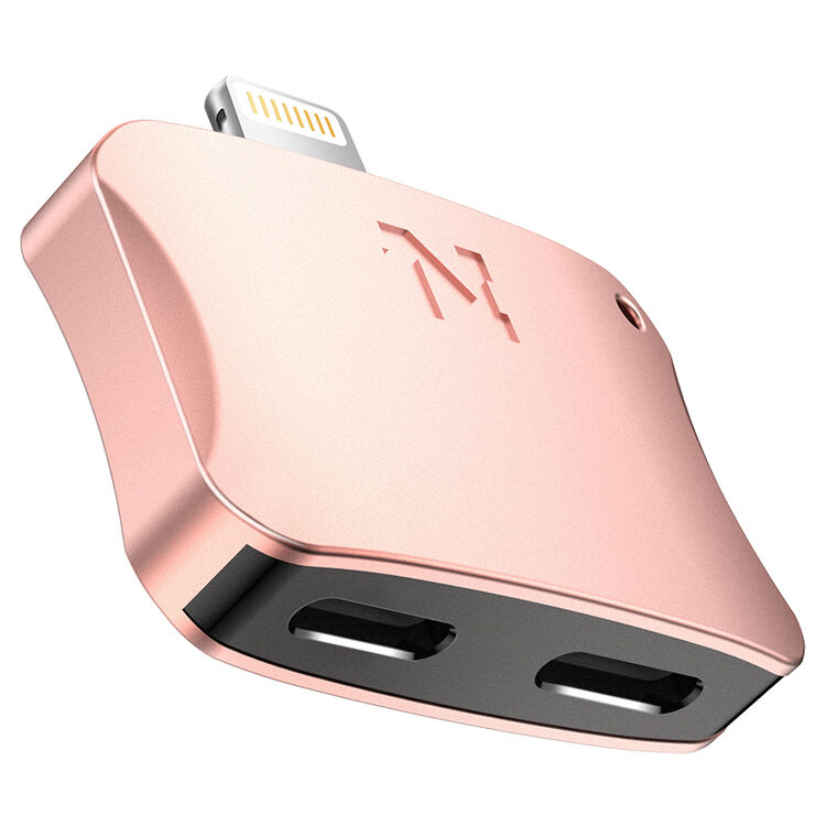 诺希(nohon)苹果7/8耳机转接头 双lightning充电听歌二合一音频转换器