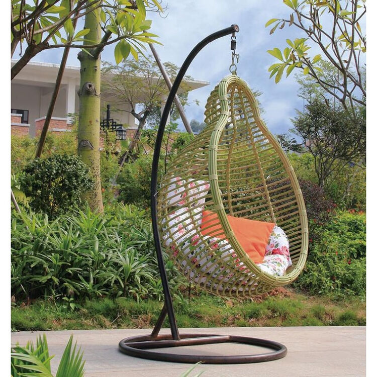 户外庭院pe仿藤吊篮吊椅 露台客厅粗藤创意秋千摇椅 吊篮