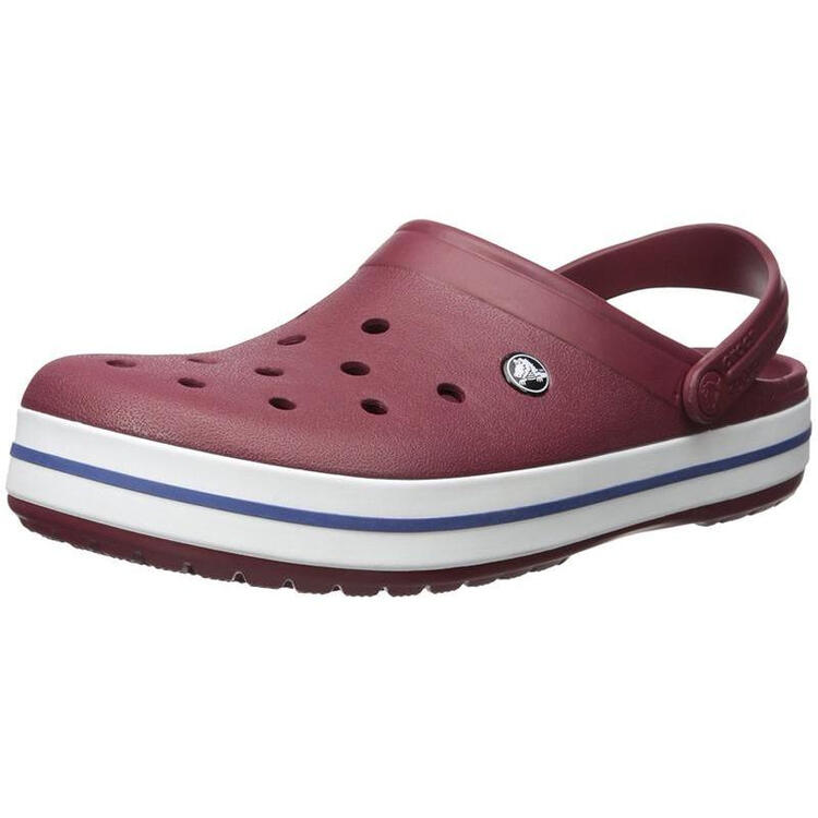 全球购卡洛驰(crocs) unisex crocband 男日常休闲凉鞋 garnet/white