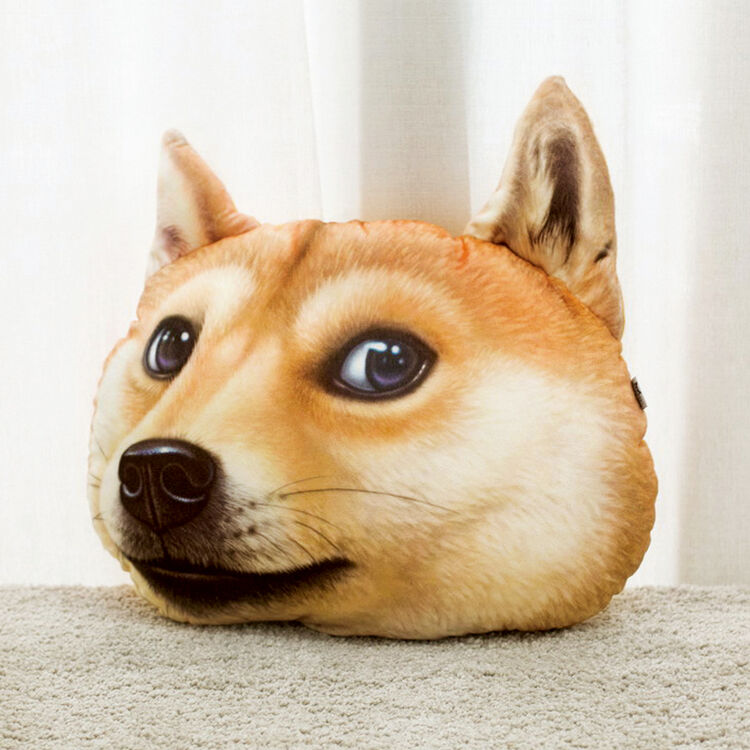 哈士奇柴犬滑稽狗头3d抱枕暖手搞怪单身神烦狗靠枕汽车二哈犬枕头