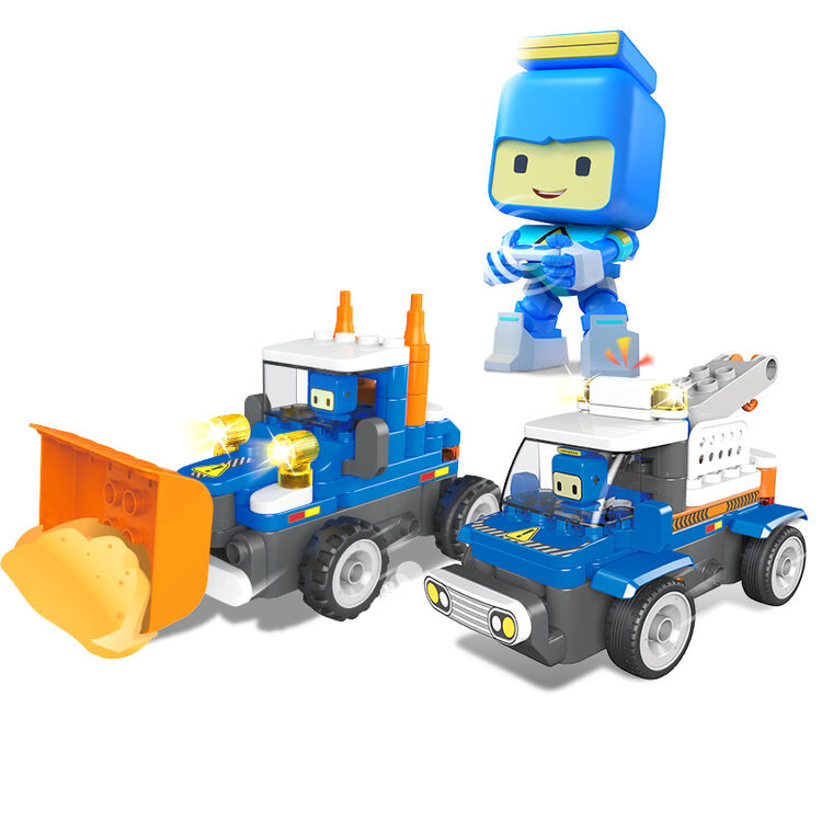 葡萄科技(putao)百变布鲁可积木套装 布鲁克玩具儿童拼装大颗粒 男