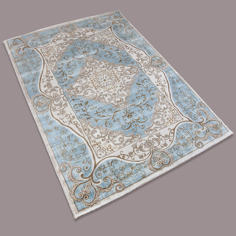 新款土耳其欧式美式新古典法式地毯地中海客厅茶几卧室地毯 r74a-bl