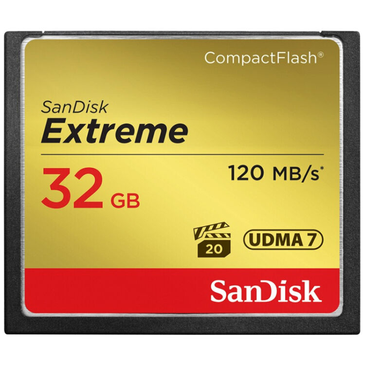 閃迪(sandisk)32gb 讀速120mb/s 寫速85mb/s 至尊極速compactflash