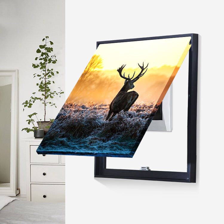 简约翻盖欧式配电箱遮挡电闸开关盒挂画 北欧现代客厅餐厅壁画免钻孔