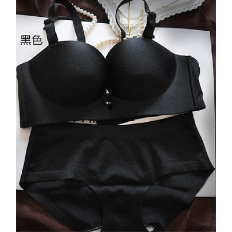 聚拢性感内衣文胸套装本命年 nb时尚黑色套装 36b=80b