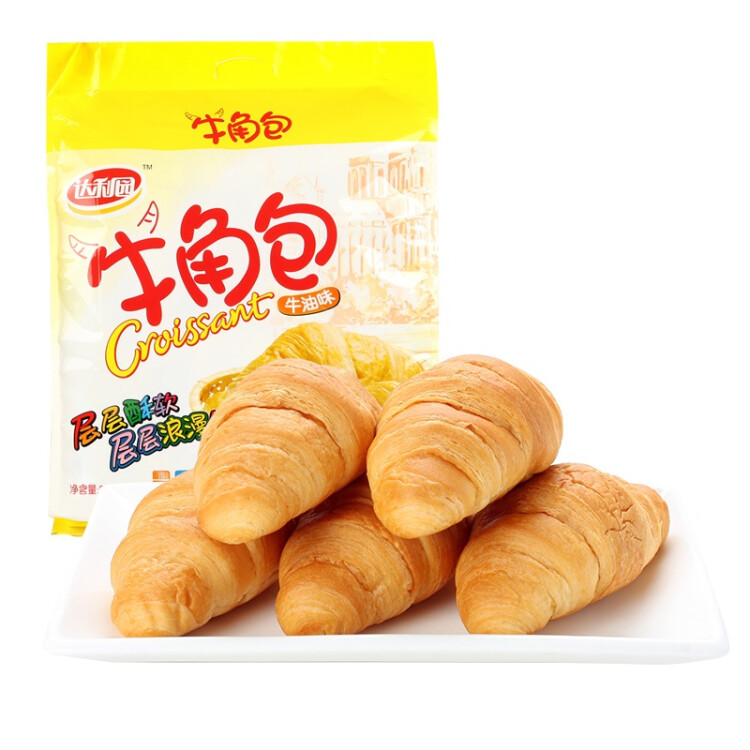 达利园牛角包原味240g可颂面包零食早餐 菜管家商品