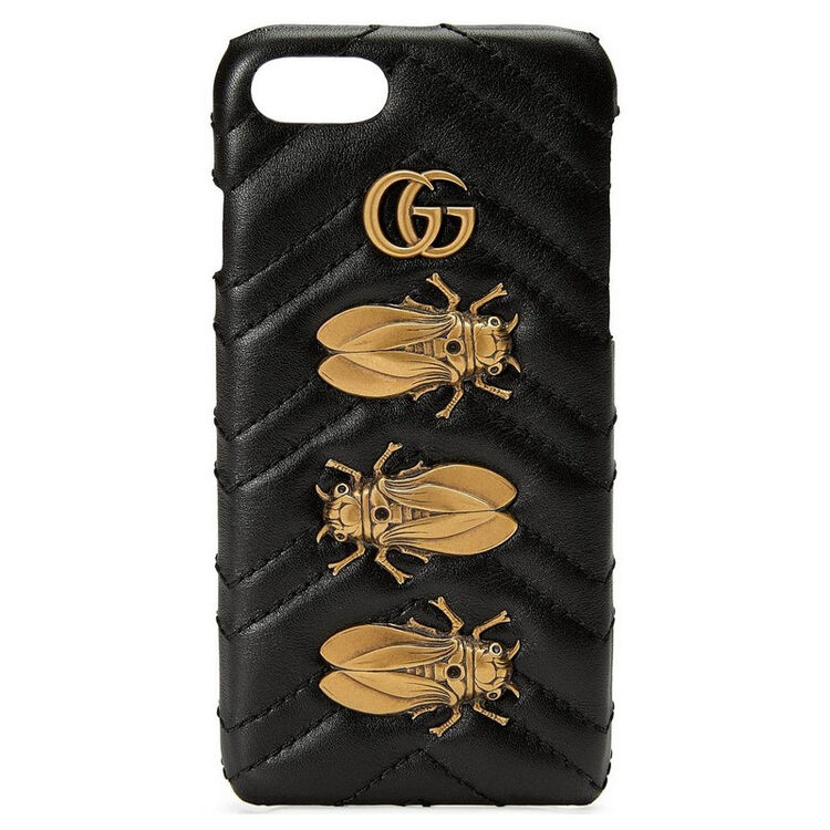 古驰(gucci)女士iphone7手机壳 真皮 绗缝 71207no0893