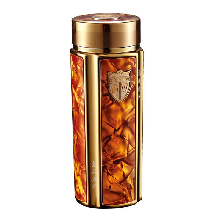 思宝(sibao)保温杯 方舟y7-石纹-350ml食品级304不锈钢 办公商务礼品