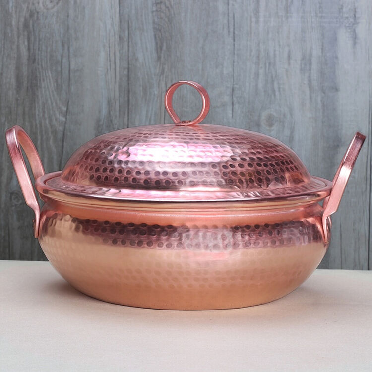 铜锅铜汤锅铜加厚紫铜锅手工铜砂锅铜火锅汤盆洋芋焖饭 20