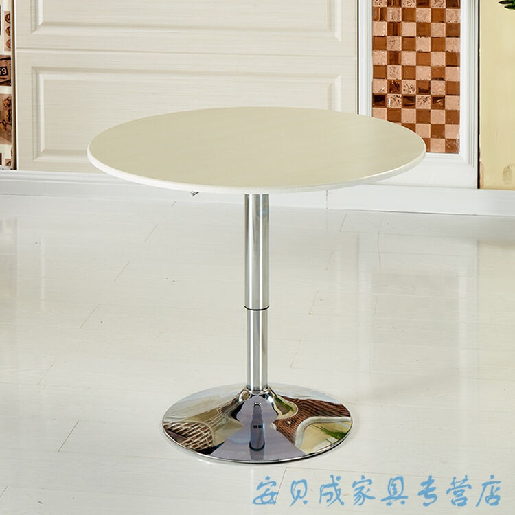 洽谈桌圆桌餐桌椅组合现代简约饭桌欧式北欧小户型奶茶店吃饭桌子 60*