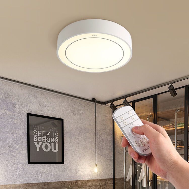 佛山照明fsl卧室遥控灯led吸顶灯后现代简欧客厅圆形无极调光变色24w