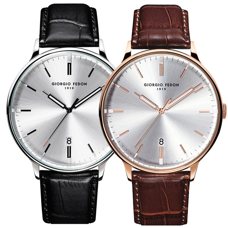 乔治菲登gf1919手表 意大利进口大表盘男女情侣一对石英表时尚潮流