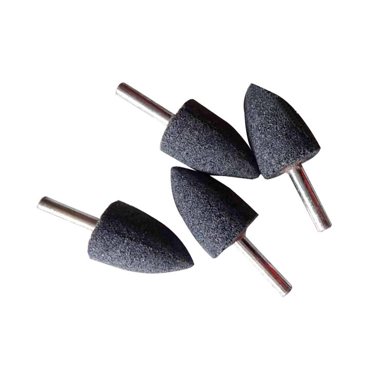 东成dca电磨头刚玉磨头雕刻打磨头 灰色6mm 平头