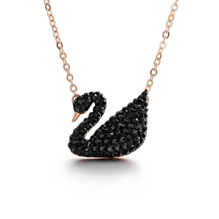 swarovski 施华洛世奇项链黑天鹅项链小号5204133 大号5204134 天鹅